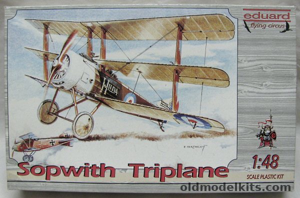 Eduard 1/48 Sopwith Triplane - Lt C.D. Booker of No.8 Sq RNAS Aug. 1917 / FSL  CHB Jenner-Parson mid-1917, 8014 plastic model kit